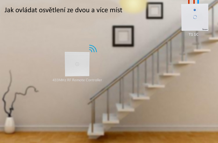 433MHz RF ovladač jednotlačítkový