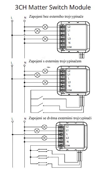 Mini Matter 3CH schéma zapojení