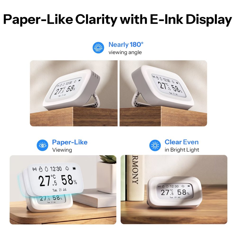 E-Ink displej čitelný pod úhlem téměř 180°