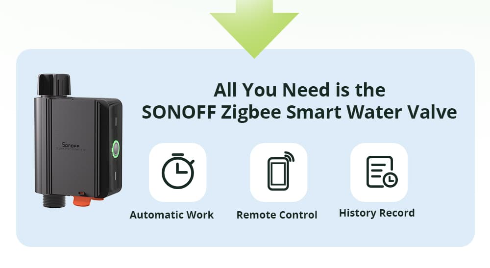 Sonoff Water Valve režimy