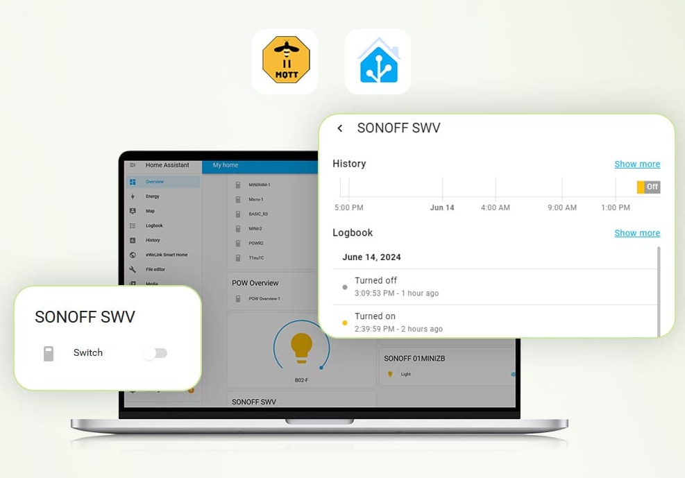Sonoff Water Valve v Home Assistant