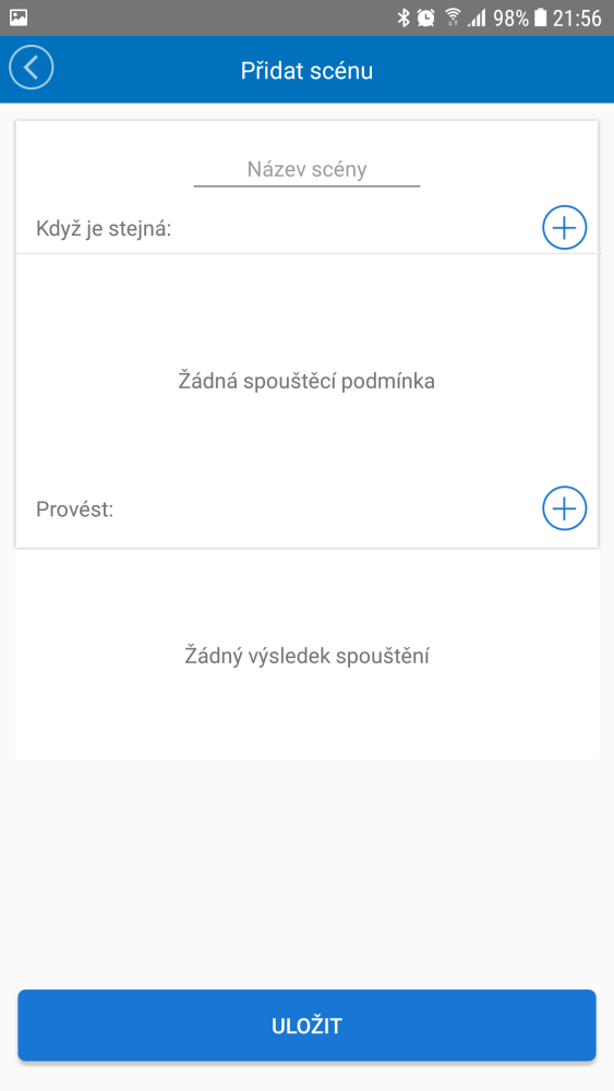 Zakládání nové scény a její pojmenování