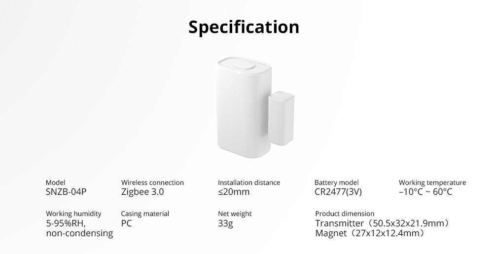 Specifikace SNZB-04P