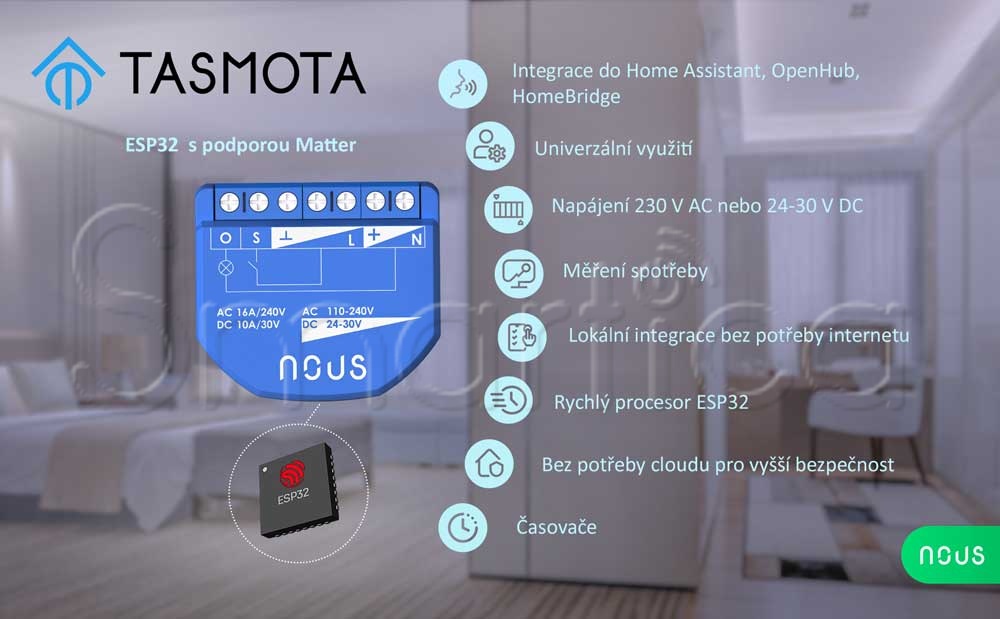 Klíčové vlastnosti NOUS B2T