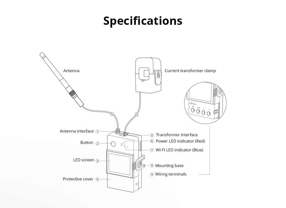 Detekční transformátor proudu POWCT Ring